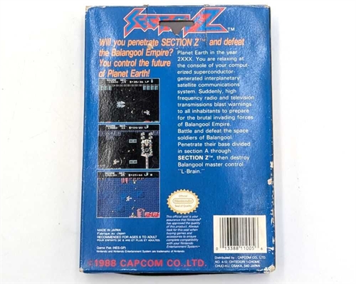 Section-Z - Complete In Box - (EEC) - NES Spil (B Grade) (Genbrug)